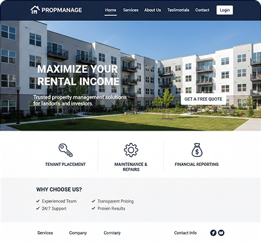 Tenant portal interface